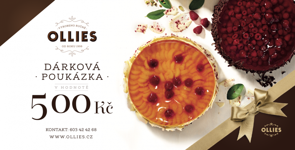 Dárkový poukaz na 500 Kč Ollies